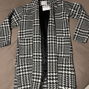 Cappotto Desires con motivo pied-de-poule