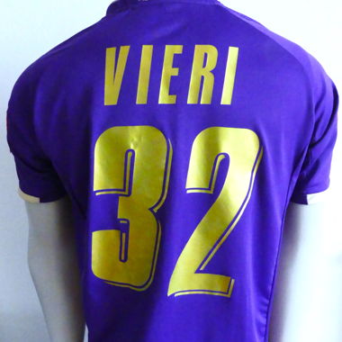 Heim-Trikot, Fiorentina 2007-08, Vieri, Vintage-Trikot