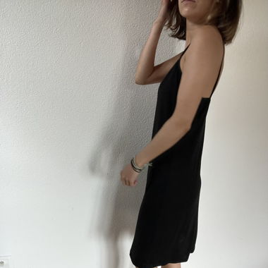 trägerkleid schwarz gr s