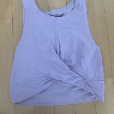Top Smanicato lilla