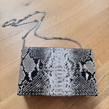 Morgan Clutch-Tasche mit Schlangenprint