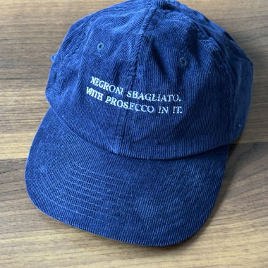 Casquette en velours côtelé Negroni
