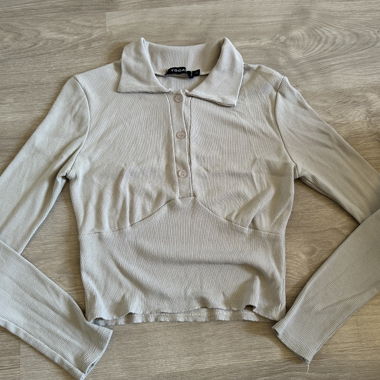 Top polo beige