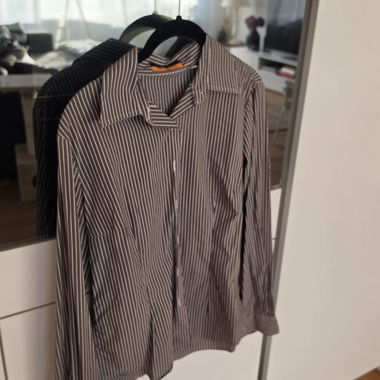Striped Shirt, Brown