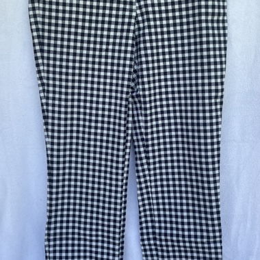 Pantaloni in tessuto blu/bianco "Mango"