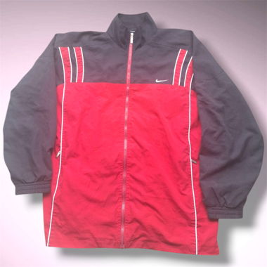 Giacca Vintage Nike - Rosso & Nero "Member" (L)