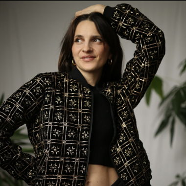Handmade Samtjacke