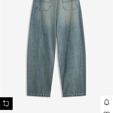 Bershka Balloon Fit Baggy Jeans blue