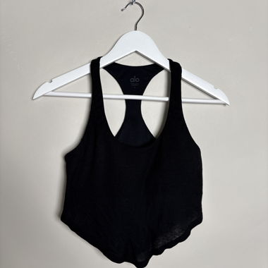 Alo Black Racerback Top