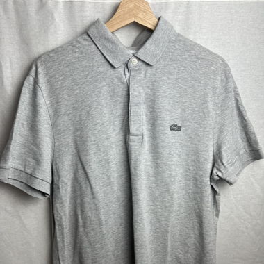 Polo Lacoste gris clair 