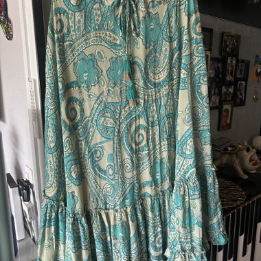 Robe imprimée turquoise