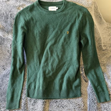 Maglione Farah girocollo verde scuro