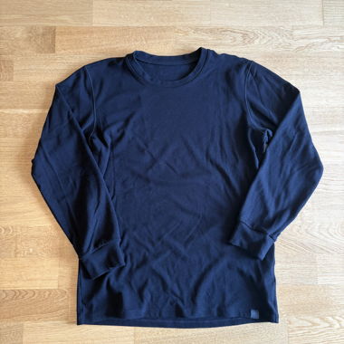 Navy Heattech Longsleeve Shirt