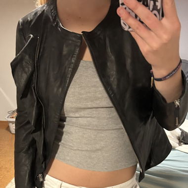 Veste en cuir Armani