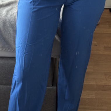 Blue Fabric Trousers