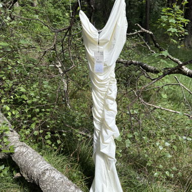 Zara Weisses Maxikleid Partykleid neu  S