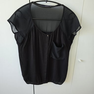 Schwarzer Bershka-Top transparent