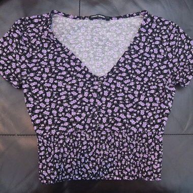 Haut floral d'été - Summer crop top