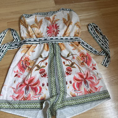 Floral Strapless Playsuit