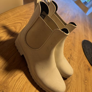 Bottes en caoutchouc blanches