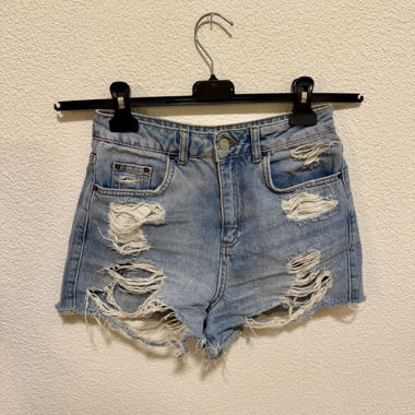 Topshop Moto Mom denim shorts, Size 34