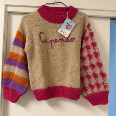 Maglione in maglia per bambini «Ci penso» St. Barth, 8 anni