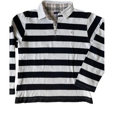 Polo à rayures Burberry manches longues