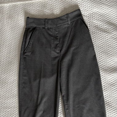 Pantalon classique 7/8 gris - H&M