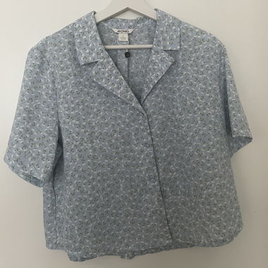 Light blue floral shirt