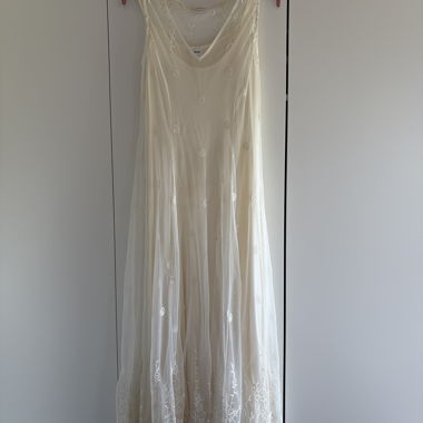 Spitzenkleid in Creme
