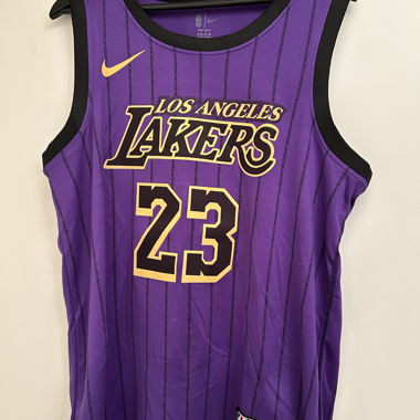 Maglia Nike Los Angeles Lakers #23 James