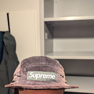 SUPREME black velour cap