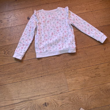 Langarm-Sweatshirt mit Blumen für Mädchen