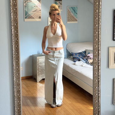 Zara Midi Denim-Rock