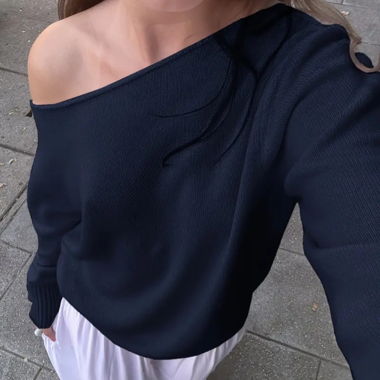 one shoulder Pulli