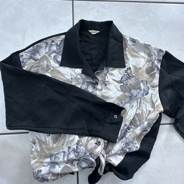 Blouse vintage à fleurs