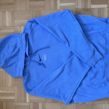 Sweat à capuche Nike bleu XL