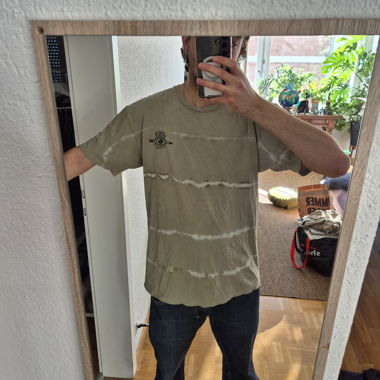 T-shirt VANS vert avec imprimé