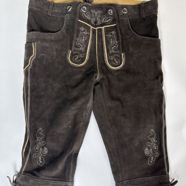 Shorts in pelle stile lederhosen Bayern