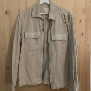 Giacca in velluto a coste beige