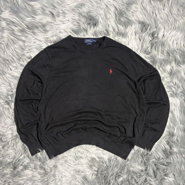 Polo Ralph Lauren black crewneck knit sweater