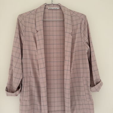 Blazer rosa a righe