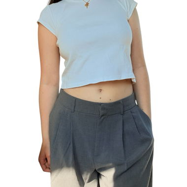 T-shirt corto bianco di Brandy Melville