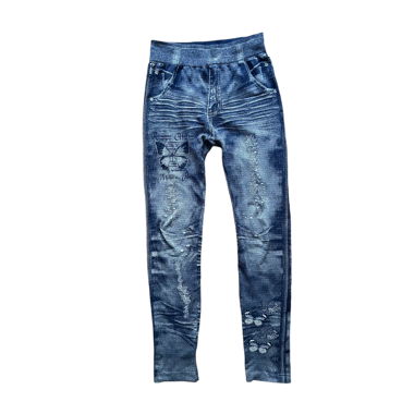 Faux Denim Leggings