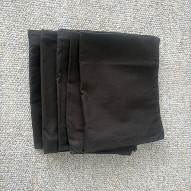Federe per cuscino nere 30x40