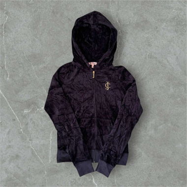 vintage juicy couture zip up jacket in navy