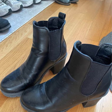 Bottines en cuir