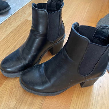 Bottines en cuir