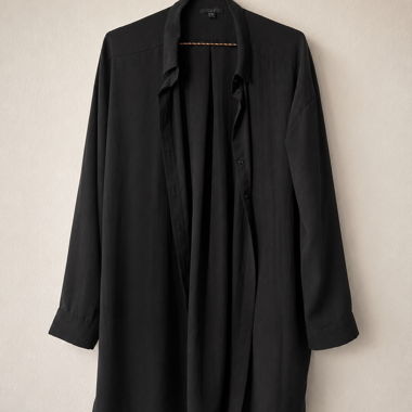 Chemise longue noire COS