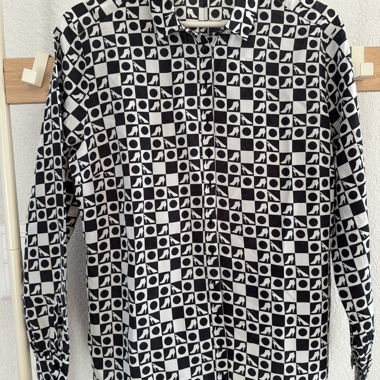 Camicia motivo bianco e nero